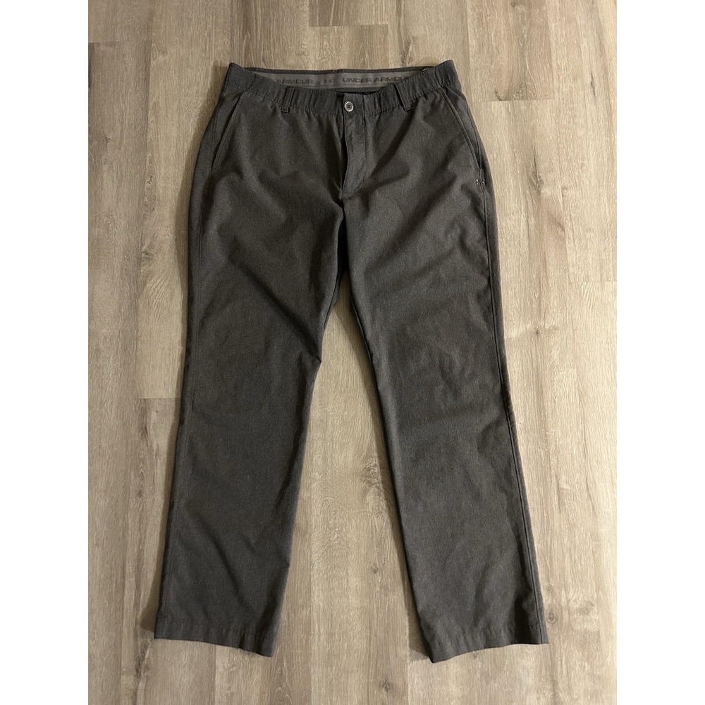 Under Armour Men's Match Play Vented Golf Pants, Gray Polyester, Men's 36x30